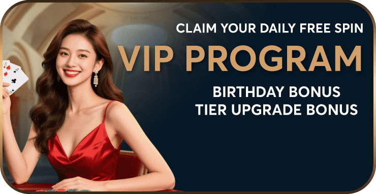 ii89 VIP program - daily free spin, birthday bonus, tier upgrade